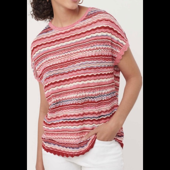 LOFT striped sweater top - Picture 1 of 4